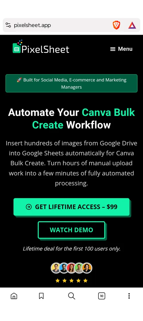 PixelSheet - wersja mobile