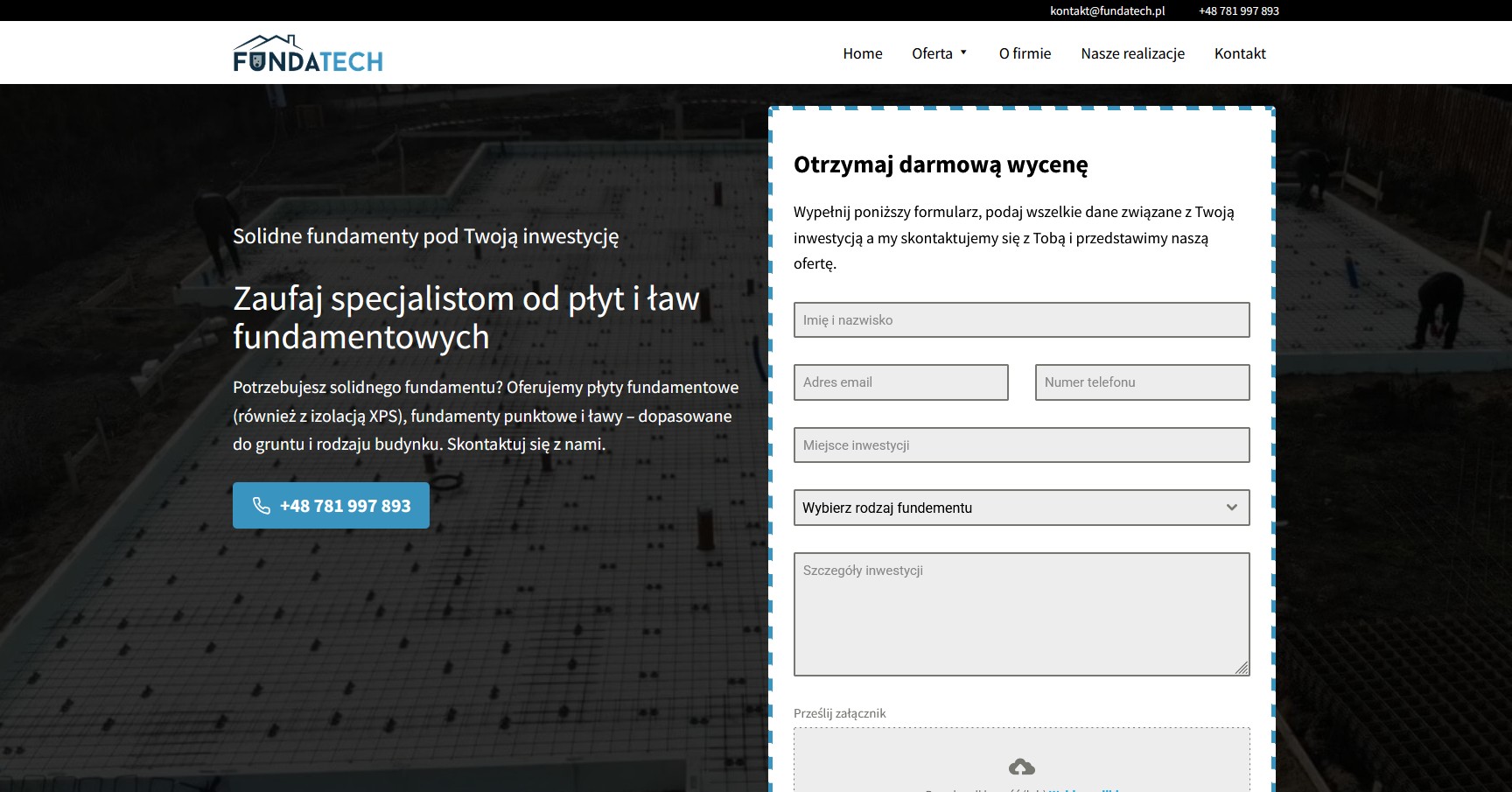 fundatech - strona firmowa www