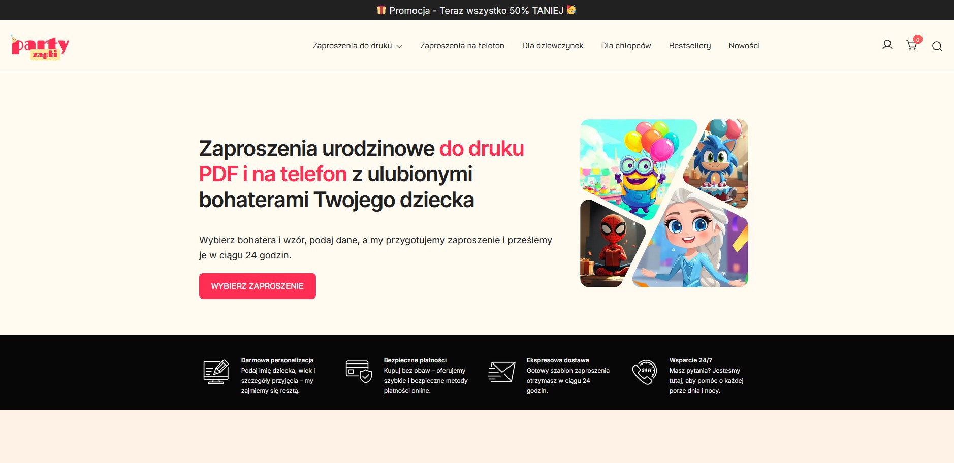 partyzapki - strona firmowa www